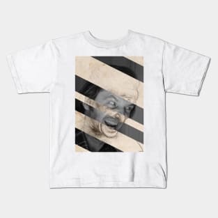 Head for The Battle of Anghiari by Leonardo da Vinci and Jack Nicholson in Shining Kids T-Shirt